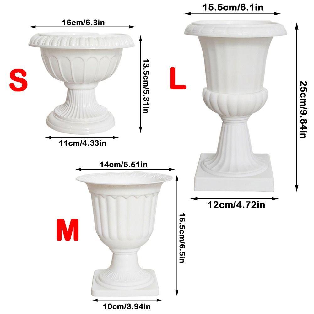 Mini Flowerpot Plastic Standing Succulent Planter Pot Pedestal Style Nordic Style Decorative Vase