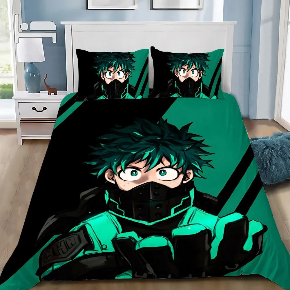 My Hero Academia Bedding Set,Single Twin Full Queen King Size,Baby Cartoon Bed Set Kid Bedroom Bedding Sets