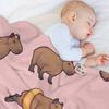 Capybara Bunch Throw Blanket Hairys Plaid On the Sofa For Sofa Thin Christmas Gifts Blankets
