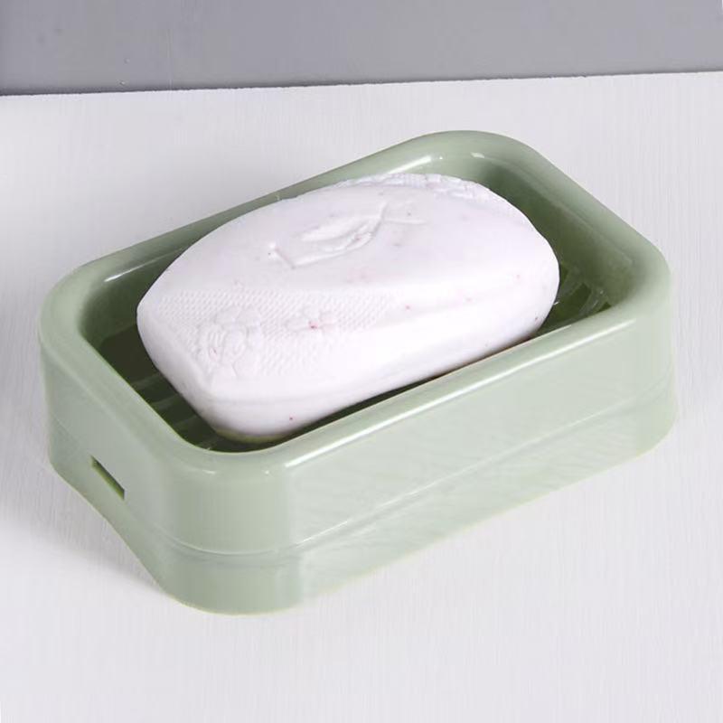 Double-Layer Suction Cup Soap Dish - Punch-Free Bathroom Storage Holder Standard