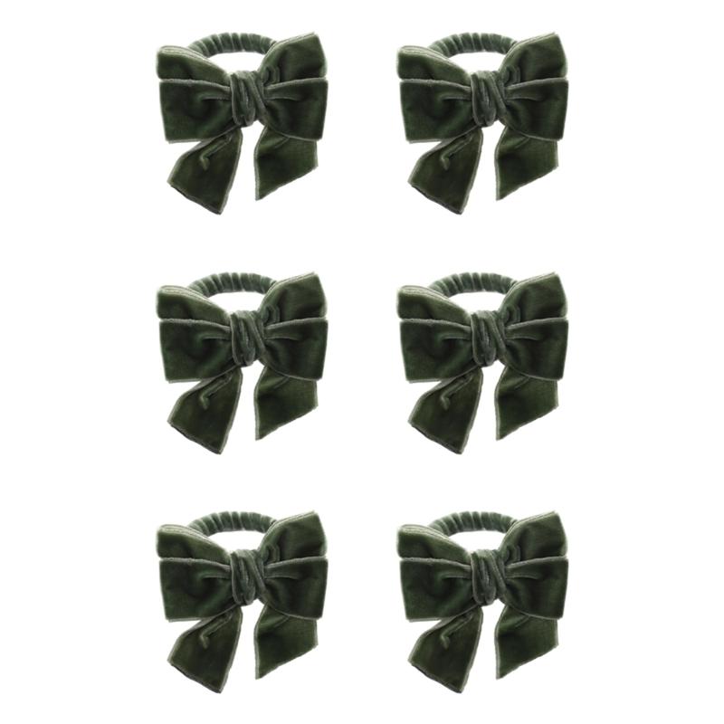 

Soft Velvety Napkin Holders Decorative Bowknot Design Perfect For Weddings Restaurants Parties темно-синий