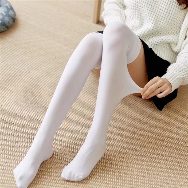 Graue JK Kniestrümpfe Japanischer Samt Lange Strümpfe Dünne Sektion Weich Atmungsaktiv Vielseitig Knielang Verlängert Studenten Socken