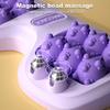 Portable Dual Foot Massage Roller Magnetic Bead Cat Claw Foot Therapy Massager Pressure Point Stimulation Magnetic Roller Gifts