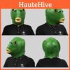 Unique Green Monster Fish Latex Head Mask For Festive Parties And Amusing Celebrations