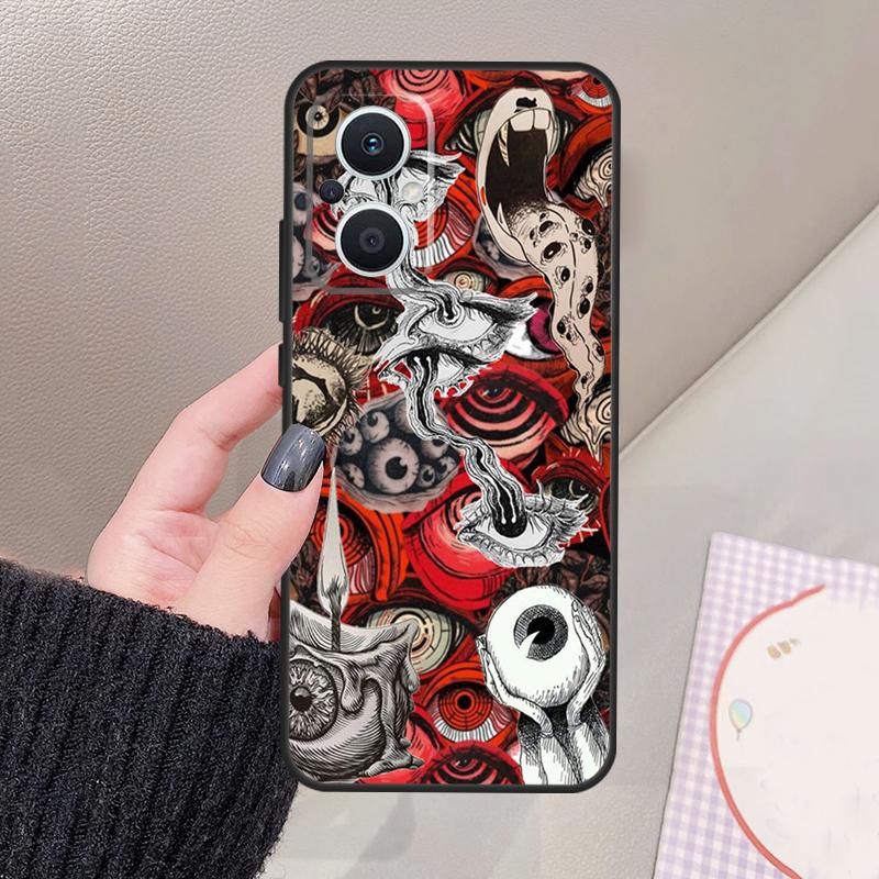 Scary Face Eyes Funda For OPPO Reno 12 F 11F 13F 14F 10 13 14 15 Pro 7 8 Lite OPPO Find X8 X6 X5 X9 Pro Case