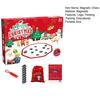 1 set di scacchi magnetici di Natale allegro, gioco di logica, pensiero educativo, gioco da tavolo magnetico, bambini, adulti, famiglia, gioco di strategia interattivo