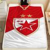 Crvena Zvezda Logo FlAannel Blanket, High Quality Comfortable for All Seasons, Home Decor, Warmth and Comfort