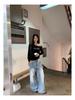 Retro Rhinestone Cold Shoulder Long Sleeve T-shirt in Black - Slim Fit Off-the-Shoulder Top for Women, Spring/Autumn European & American Style.