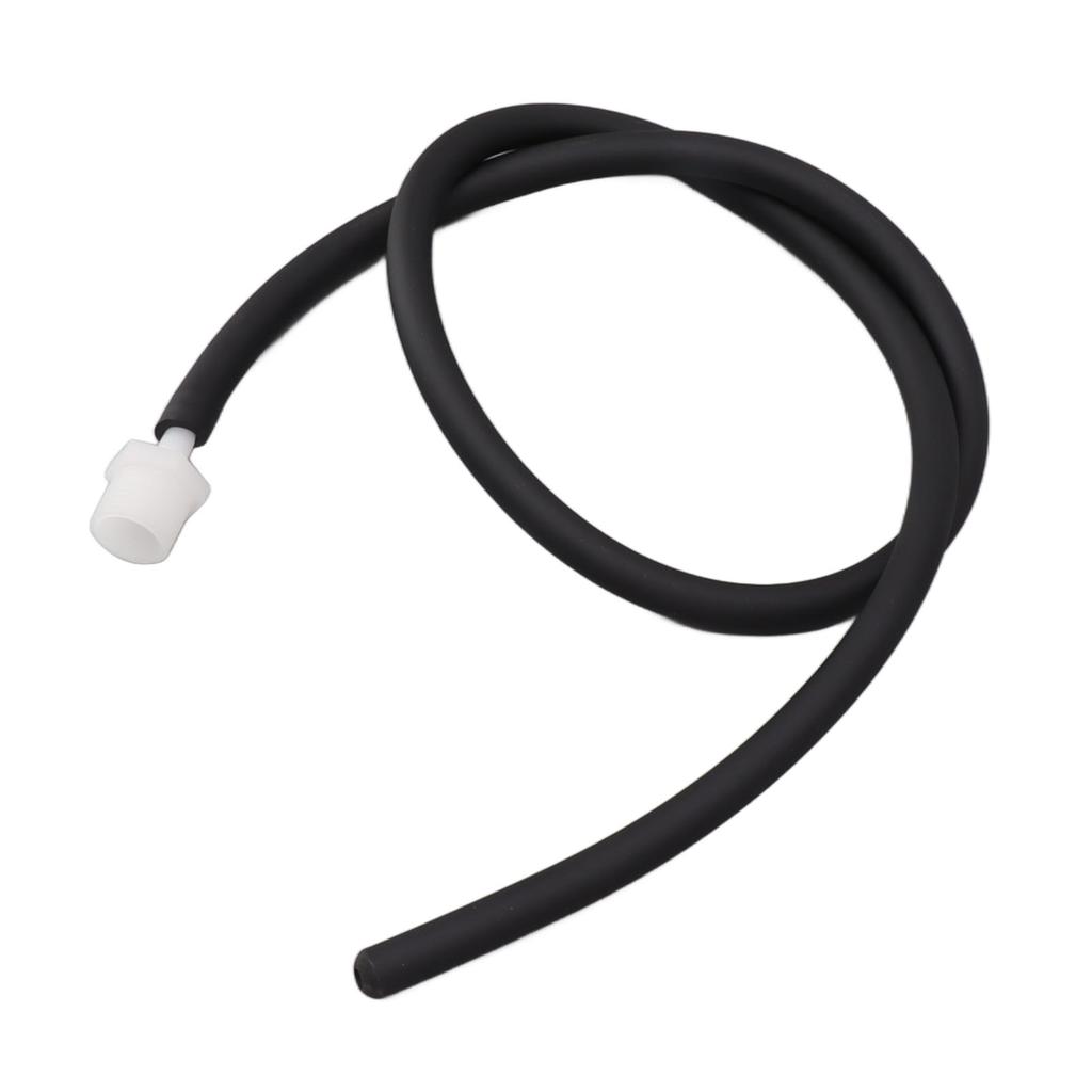 Enema Kit Portable Reusable Silicone Shower Enema Tube for Cleaning Anal Colon and Vagina Black