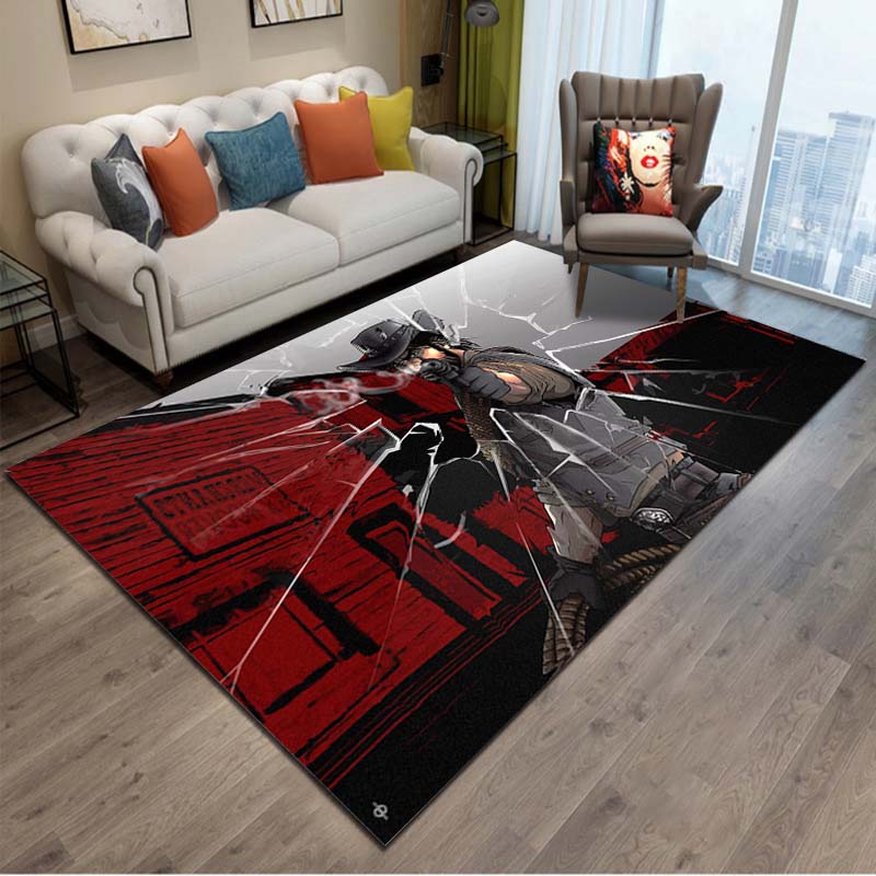 15 Größen 3D Gewehr Pistole Revolver Waffe Bereichsteppich, Teppich für Wohnzimmer Schlafzimmer, Küchenfußmatte Badezimmer Rutschfeste Bodenmatte