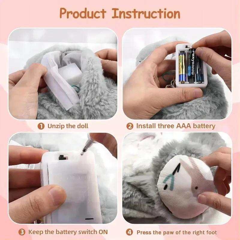 Baby Sound Machine Soothe Snuggle Breathing Otter Koala Sleep Plush Pillows Toy with Music Lights for Newborn Hanging Toy Gift