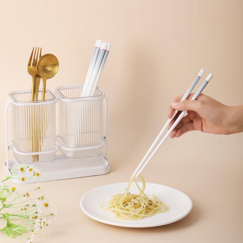 Ru Han Gradient Gray Ceramic Chopsticks (20 Pairs)