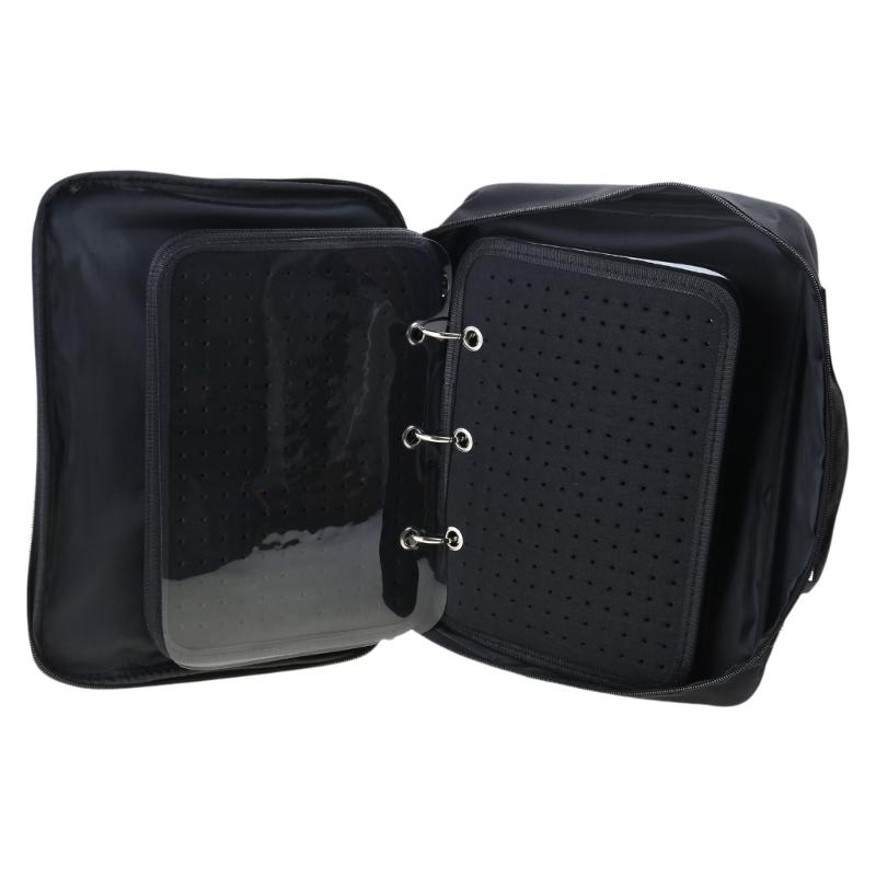 Portable Enamel Pins Carrying Case with 6 Display Pages Sturdy Felt Fabric Collector's Album Display Stand for Household