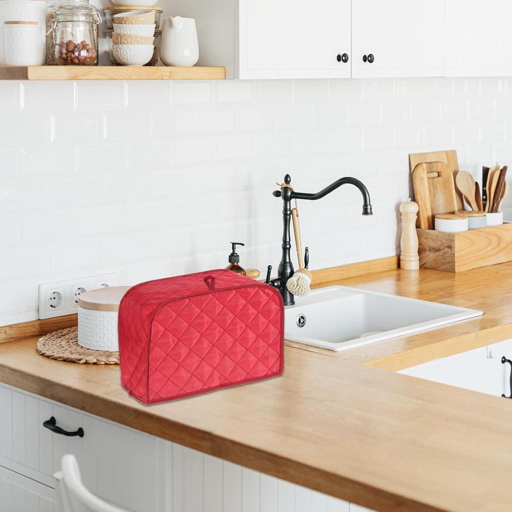 Toaster Cover 2 Slice, Two Slice Bread Machine Cover Quilted Toaster Covers, Small Appliance Covers For Kitchen, Kitchen Appliance CoversPolyester