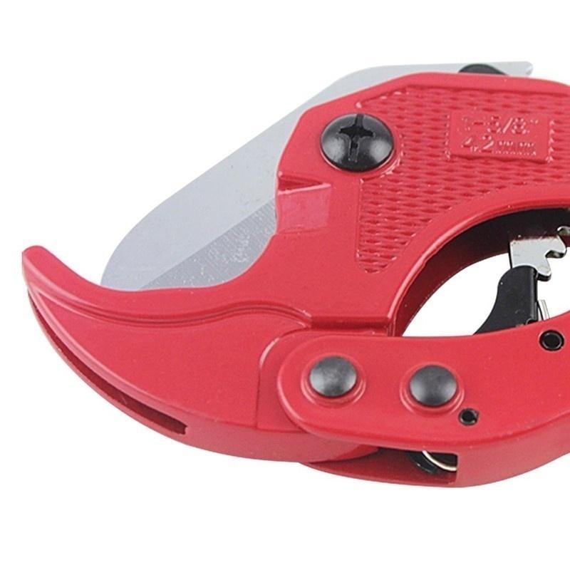 42mm Knife Cut Ratchet Plumbing Pipe Plastic Tubing Hose Cutter PVC Water Tube Tool