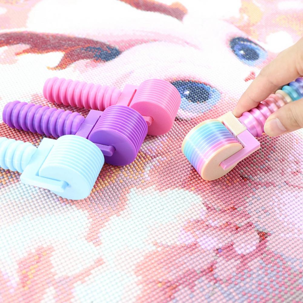 Diamond Art Roller Efficient Pressing Roller Rhinestone Embroidery Easy-Grip Hand Roller Detachable DIY Craft Tools