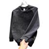 Men's Korean Style Light Luxury Color Block Hoodie - Casual Tie-dye Patchwork Long Sleeve Top