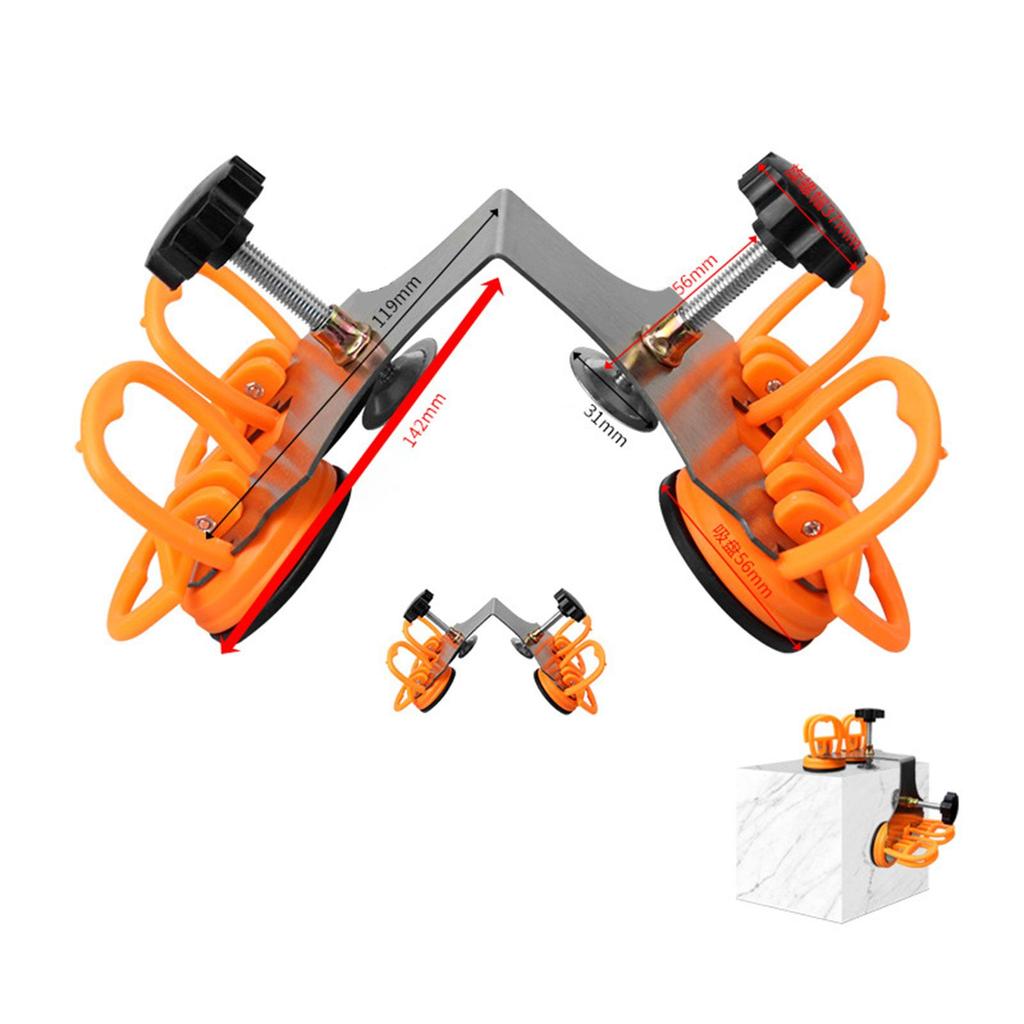 90 Degree Stone Seam Setter Stainless Steel Durable Countertop Installation Tool for Stone Slab Tile Marble Glass Granite