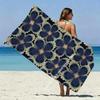 Vintage Floral Print Beach Towel Patterned Sunscreen And Windproof Suitable For Swimming Pool Camping Travel
