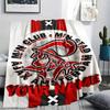 1pz Coperta in Flanella Personalizzata con Nome e Motivo AJAX Adatta a Tutte le Stagioni per Arredamento Casa Calore e Comfort Regali Regalo Festivo_xia