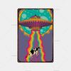 Colored Weird Planet Metal Sign Retro Tin Sign Metal Retro Bar Retro Wall Decoration Bar Club Man Hole Metal Poster