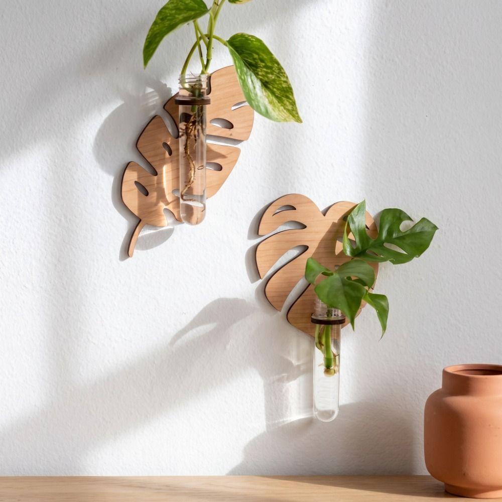 Home Ornaments Wall Mounted Planter Vase Flower Pot Wall Shelf Planter Holder Plant Lovers