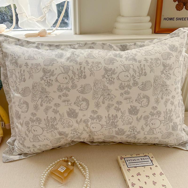 100% Baumwolle Kissenbezug Set - Zwei Stück: Einzeln 40x60cm, Extra Groß 48x74cm, Kernbezug 50x80cm