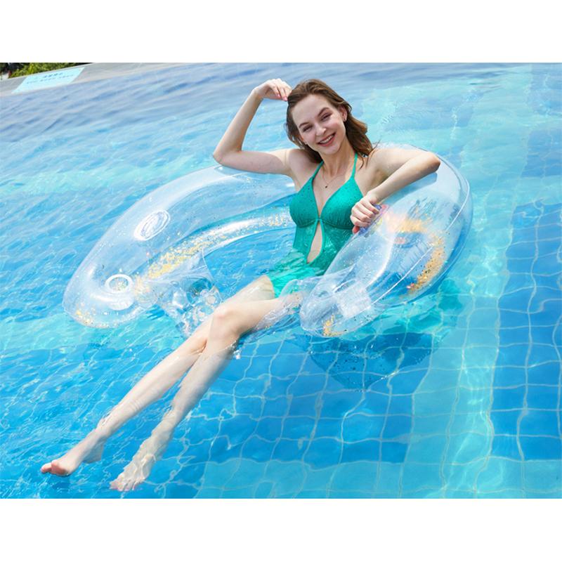 New Adult Internet Celebrity Sequin Inflatable Floating Drainage Recliner