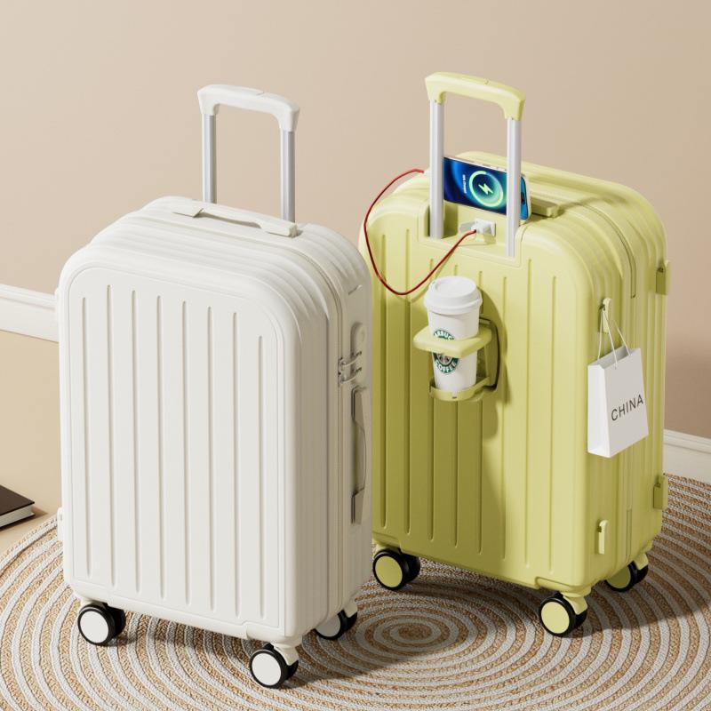 Durable Large Capacity Trolley Suitcase with Combination Lock and Universal Wheels