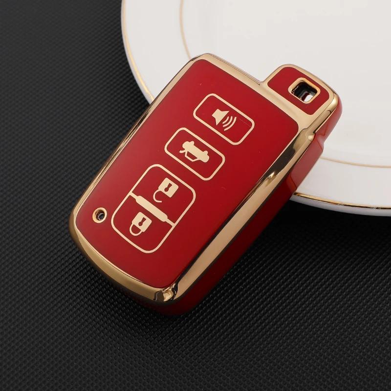 Tpu Car Key Cover Case Bag Holder Shell For Toyota Camry Rav4 Avalon Auris 2 3 4 Buttons Smart Keyless Holder Protector