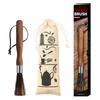 YWDL Natural Bristle Coffee Machine Cleaning Brush Black Walnut Wood Coffee Grinder Brush Kitchen Espresso Maker Cleaner Tool