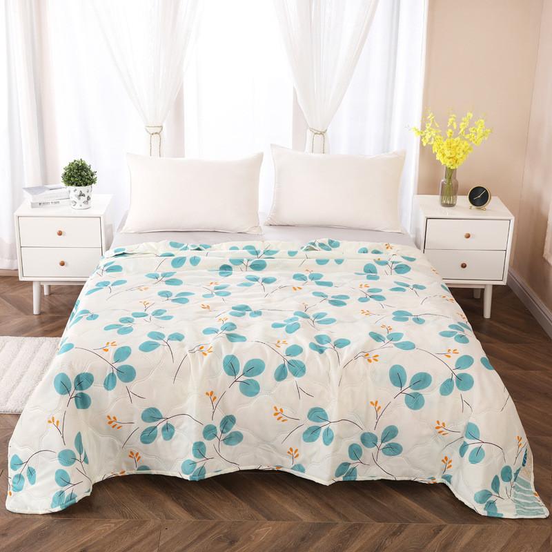 Summer Rabbit Flower Bear Print Air Conditioner Quilt With Gift Box Bedroom For