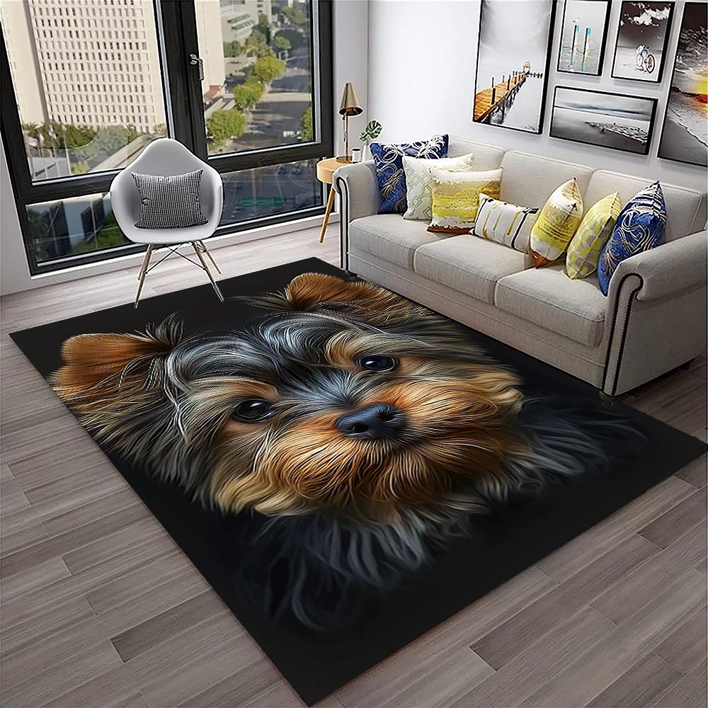Süßer Hund Samojede, Chihuahua, Zwergspitz, Husky Cartoon Teppich für Zuhause Wohnzimmer Schlafzimmer Sofa Fußmatte Dekoration, Kinder Rutschfest