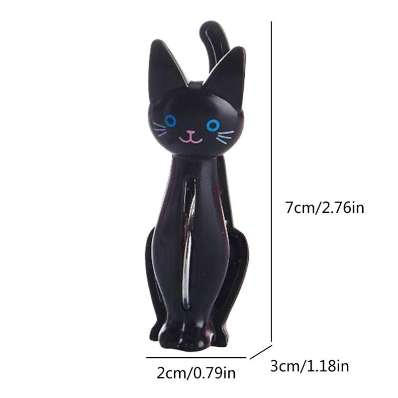 4 szt. Plastikowe klamerki do prania w kształcie kotów Klipsy do ubrań Kreskówkowe klipsy do ręczników plażowych Klips do pościeli skarpetek Wiatroszczelne klipsy do prania do domu