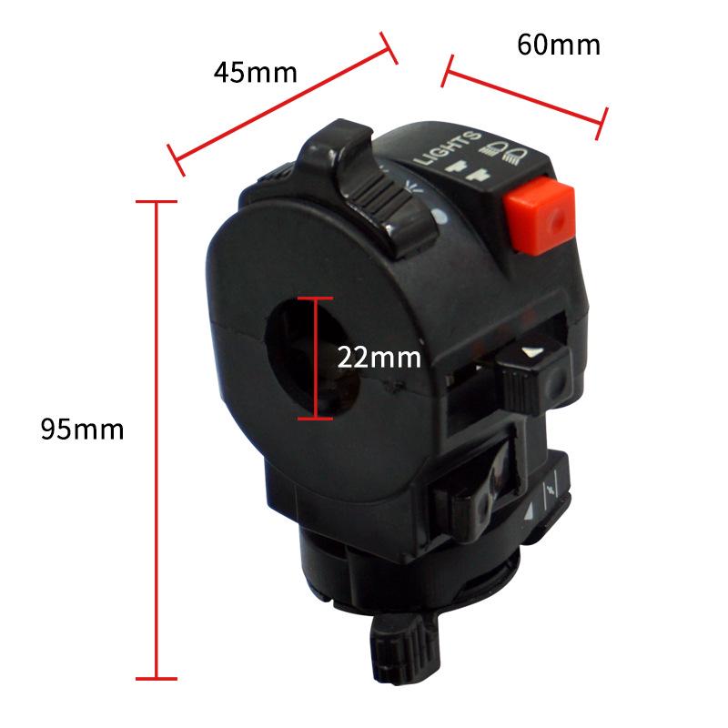 Five-Function Multifunctional Handlebar Switch for Motorcycle/ATV 200/250