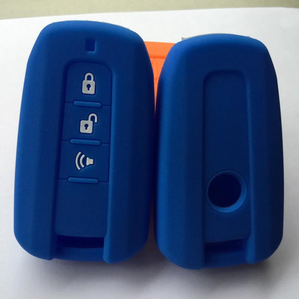 Key Shell Holder Silicon Remote Cover For Ssangyong Stavic2 Korando Turismo Rexton W Protector 3 Button Key Entry