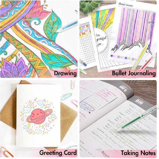 36 PCS Scented Glitter Color Gel Pen Smooth Writing Stationery Kit Cute Smell Good Fruit Flavors Coloring for Girls Kids Art Crafts School Stocking