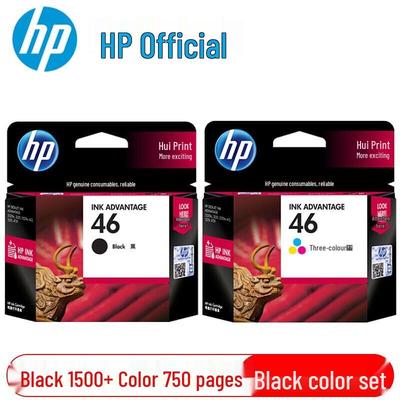 HP 46 Original Schwarz & Farbe Tintenpatronen Set