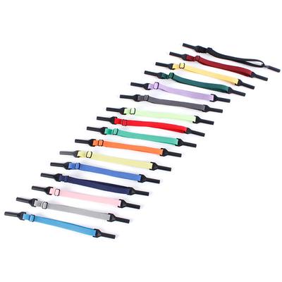 2 Stück Brillenkette Verstellbare Größe Elastisches Seil Brillenband Sport Rutschfest und Anti-Fall Fixierer Brillenkordel