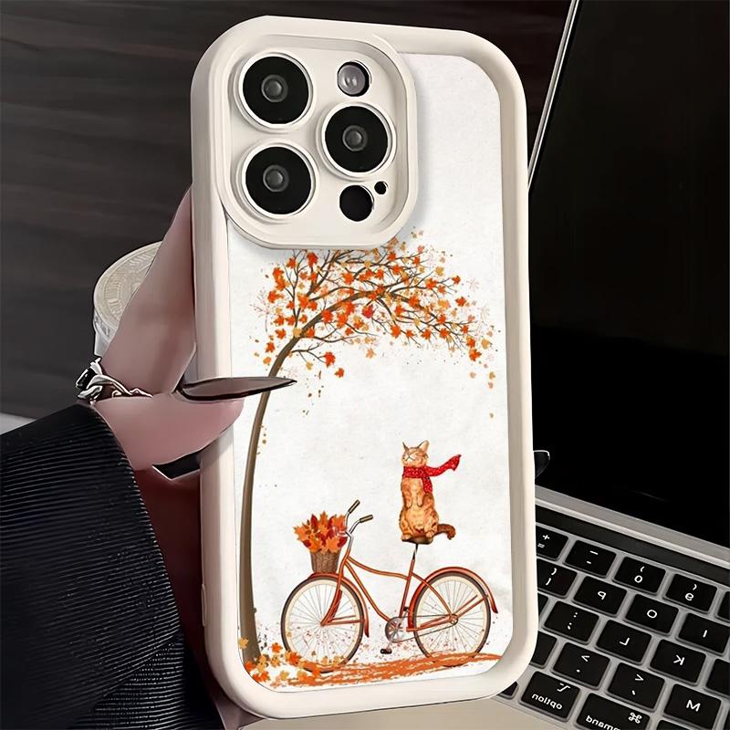 Phone Case for iPhone 17 Air 16E 15 16 Pro Max Pumpkin Happy Fall Autumn Cover 14 Plus 13 12 Mini Soft Shell Silicone Fundas