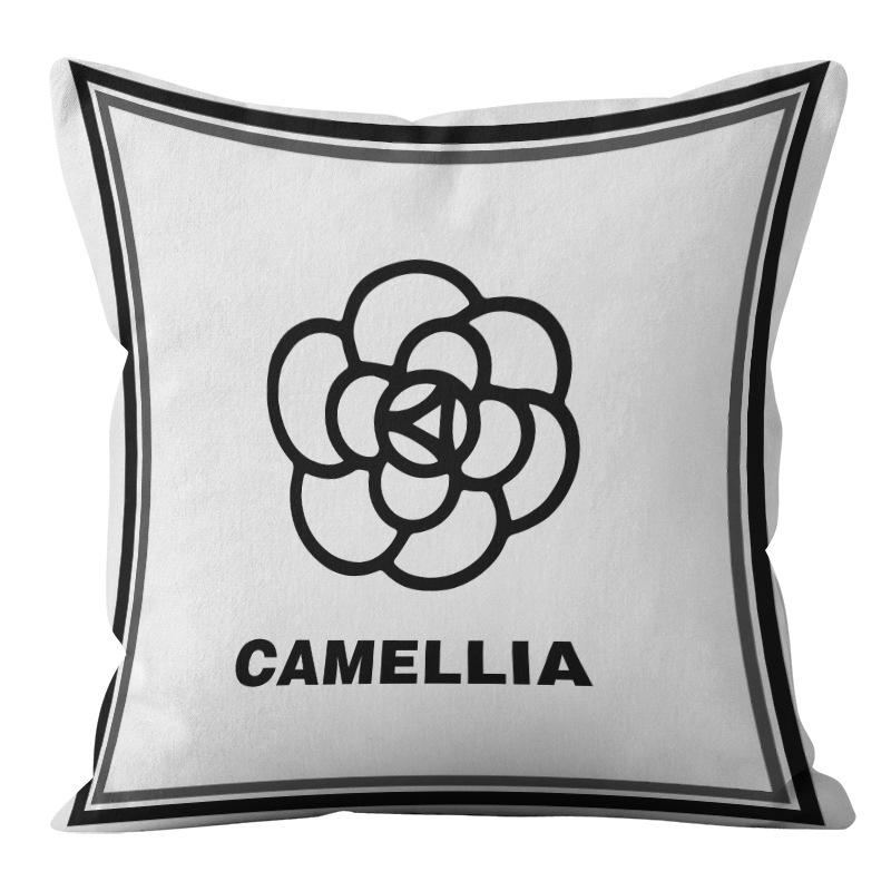 Cartoon Black and White Abstract Pattern Home Sofa Pillowcase