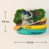 Thailand Souvenirs Chicken Island Fridge Stickers Bangkok Phuket Tak Changwat Krabi Koh Samui Fridge Magnets Wedding Gifts