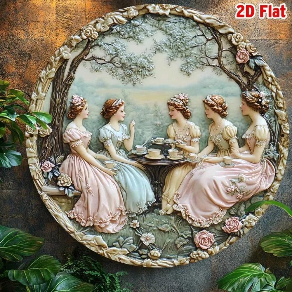 

Vintage Metal Sign Rustic Apple Basket With Artificial Fruits Farmhouse Kitchen Wall Decor Halloween Home 20x20 білий