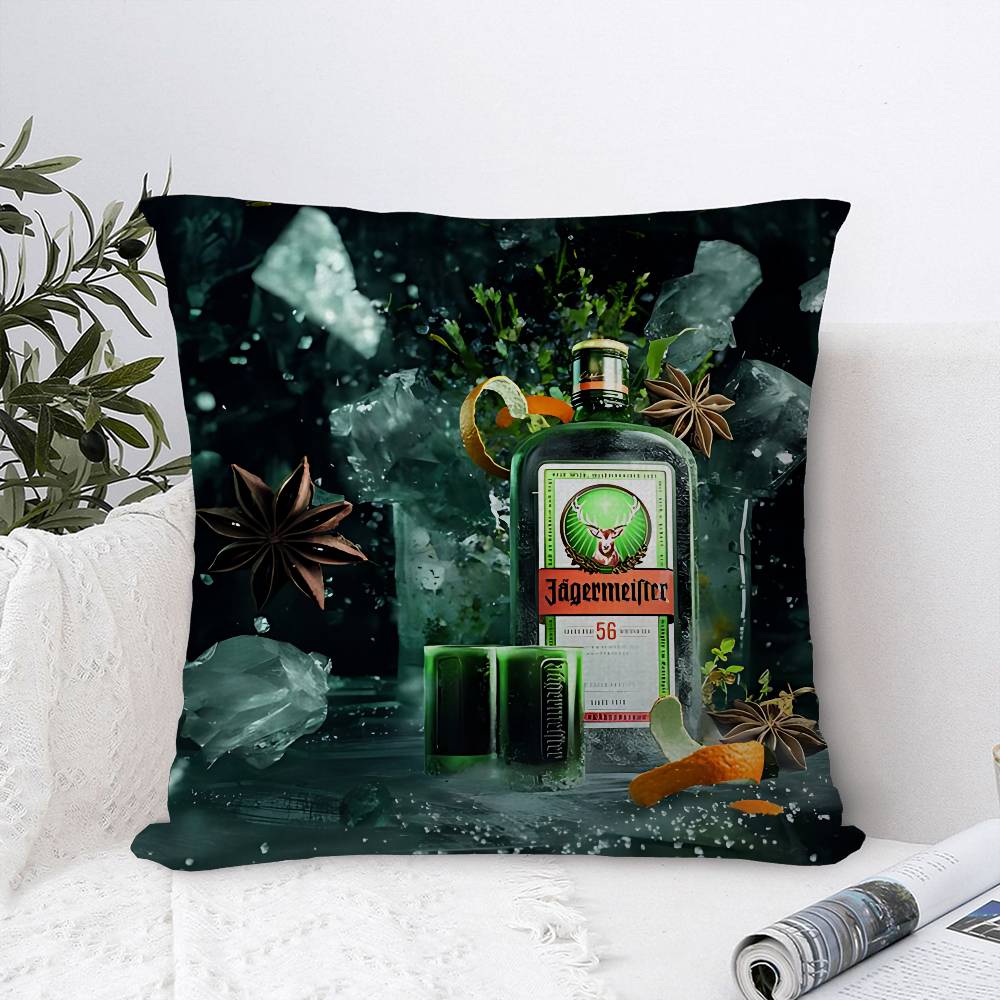 Hot JJaegermeisterS Cushion Cover Pillow Cover Decor Pillowcase Printed Cushion Case for Couch