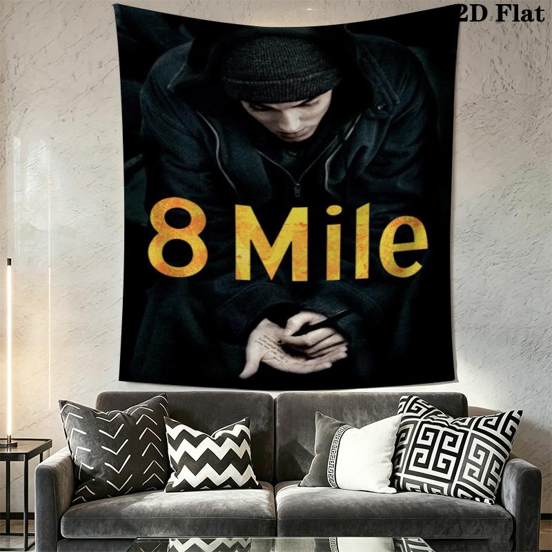 Eminem Wall Tapestry Aesthetic Wall Hanging Printed Fabric Blanket Decorative Tapestries for Bedroom Living Room Home Decor