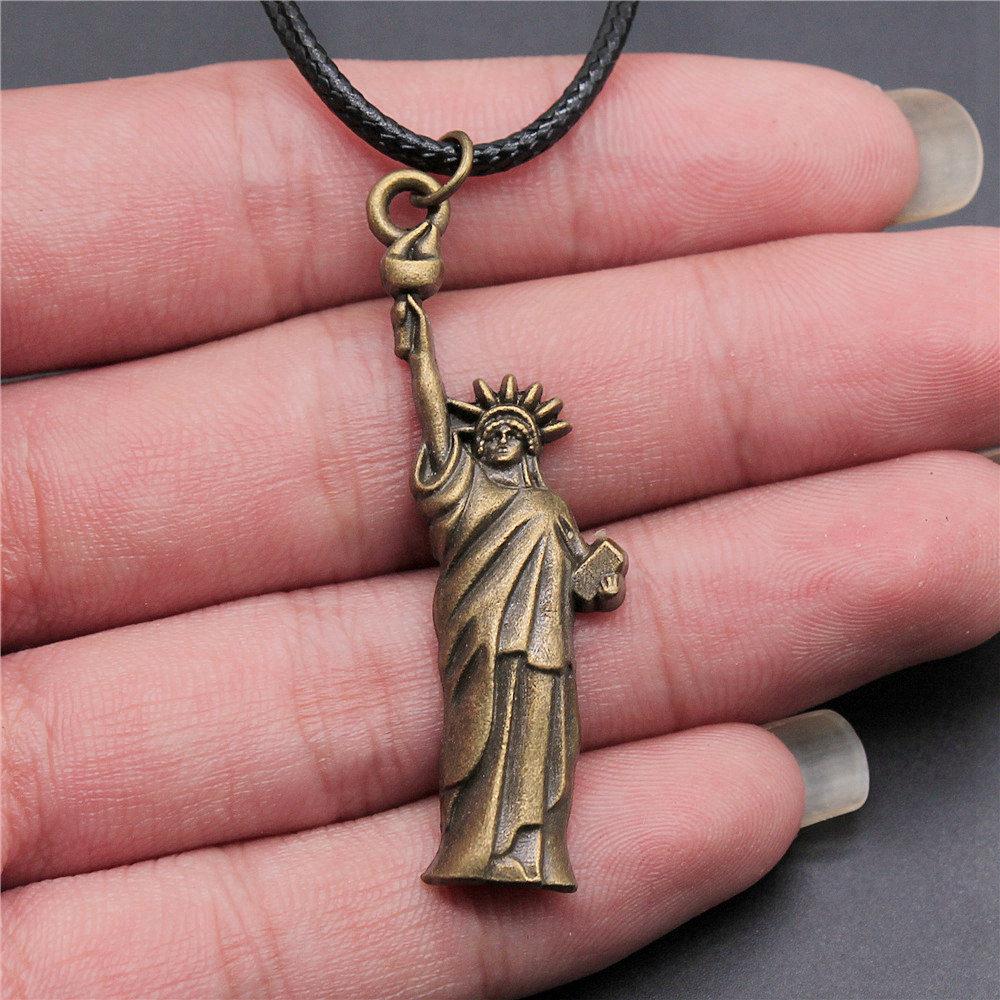 45cm Necklace Leather Chain Big Chief Pharaoh Buddhism Minimalist Jewelry Components QN015