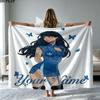 1PC Aitana Custom Name Patterned Flannel Blanket Suitable For All Seasons for Home Decor Warmth and Comfort Gifts Holiday Present