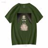 Maglietta Horror Spaventosa The Nun Valak Conjuring Fan Film Insidious Maniche Lunghe o Corte Vintage Lavata Unisex Morbida Moda