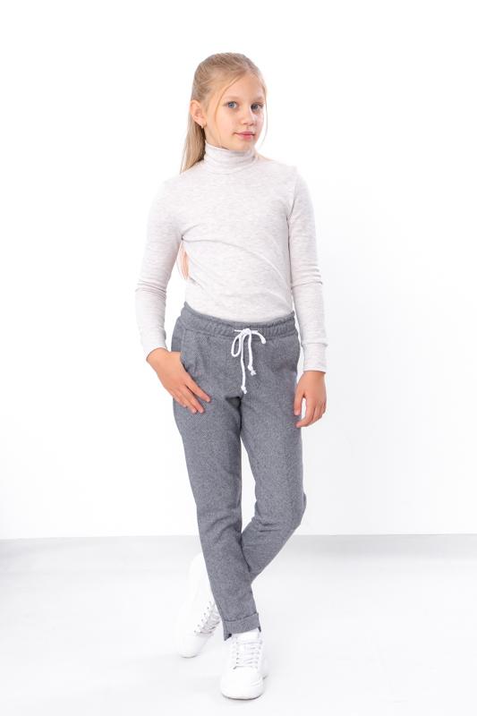 Girls’ Warm Demi-Season Pants – Elastic Waist & Side Pockets, Demi-season, 6246-098 HC