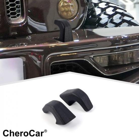 Front Bumper Tow Hook Shell Protector Cover Trim For Jeep Wrangler JK JL JT 07+